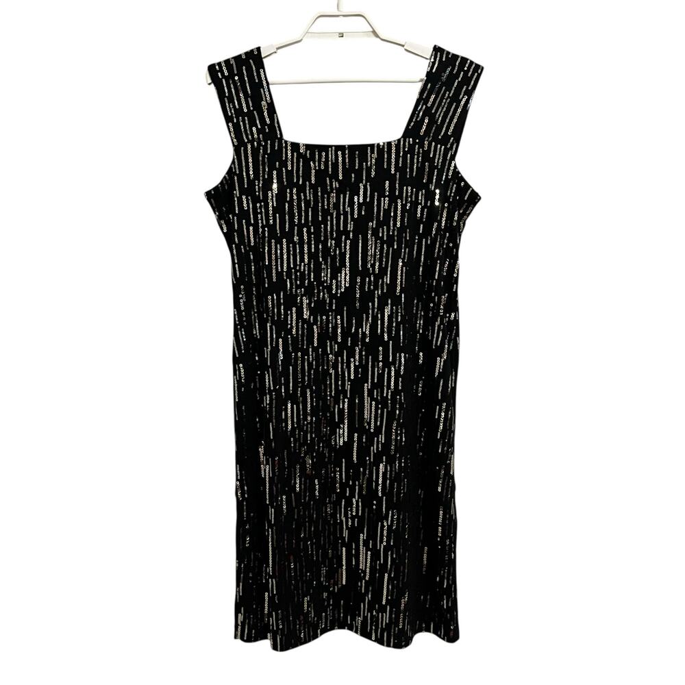 Exclusively Misook Black Silver Sequin Cocktail S… - image 5